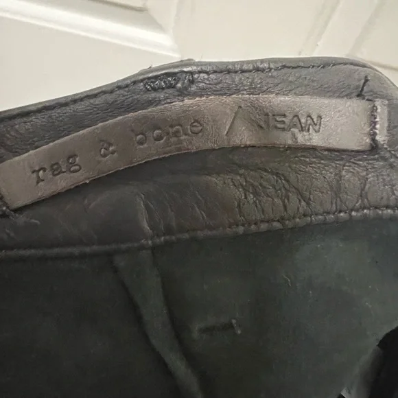 Rag & Bone Lakshmi Lamb Leather Shorts Size 26 - Picture 4 of 5